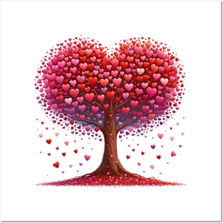 Tree Shaped Hearts Posters and Art